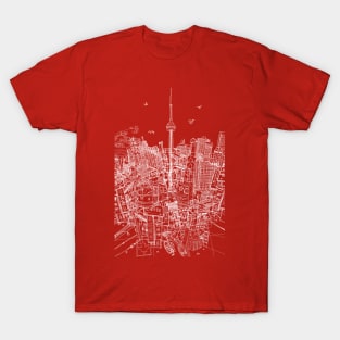 Toronto (white line) T-Shirt